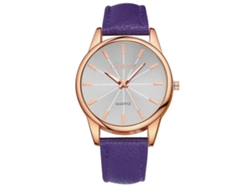 Reloj De Pulsera Informal De Aleación Para Mujer Con Correa De Piel Sintética Y Movimiento De Cuarzo (marrón)