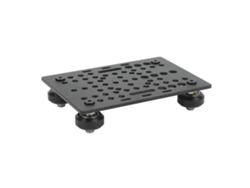 Placa Pórtico De Aluminio Anodizado Negro De Alta Resistencia Con 4 Poleas De Plástico Para Impresoras 3d Y Fresadoras.