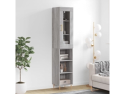 Aparador Alto Madera Contrachapada Gris Sonoma 34,5x34x180 Cm