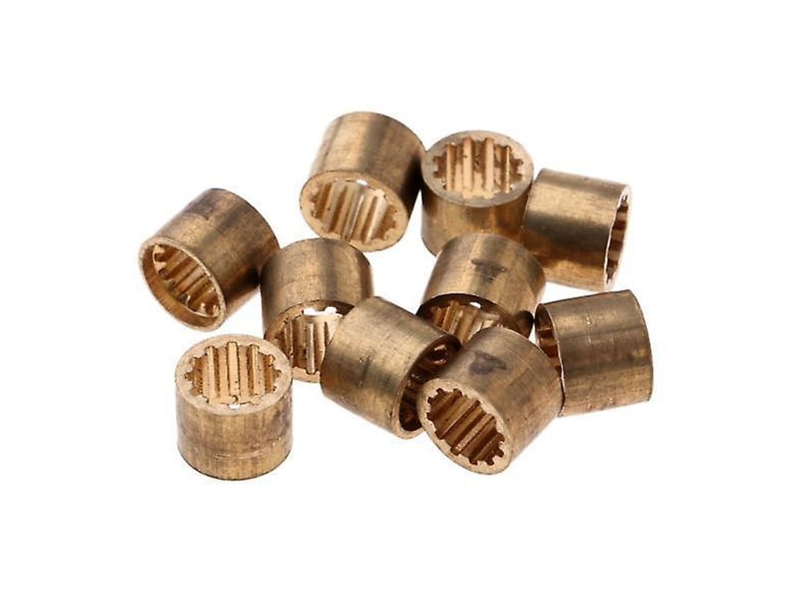 Rebe-2x10 Piezas Ferrules De Latón Para Tacos De Billar Snooker Accesorios Punta De Taco 9.5mm