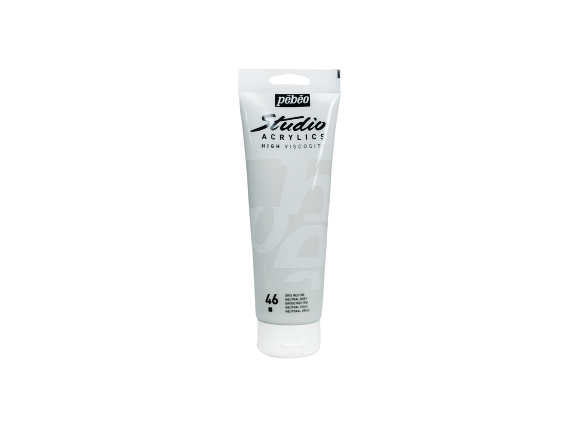 Tinta Acrílica PÉBÉO (Opaca - Gris Neutro - 250ml)
