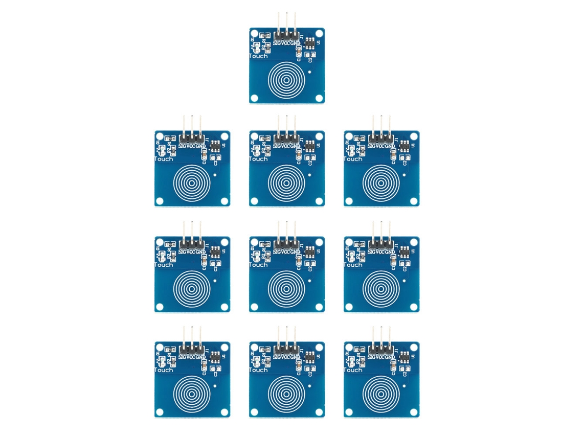 10 Módulos De Sensor Táctil Digital Capacitivo Ttp223b Para Equipos Eléctricos.