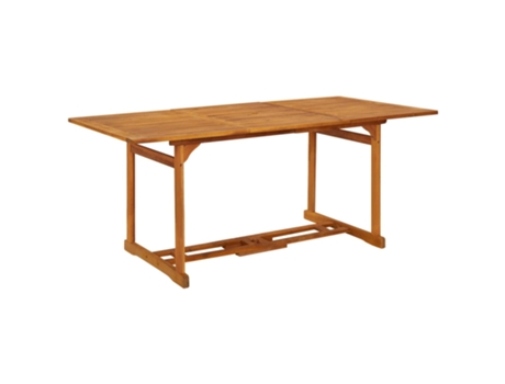 MAISON EXCLUSIVE Mesa de comedor jardín 180x90x75 cm madera maciza de acacia