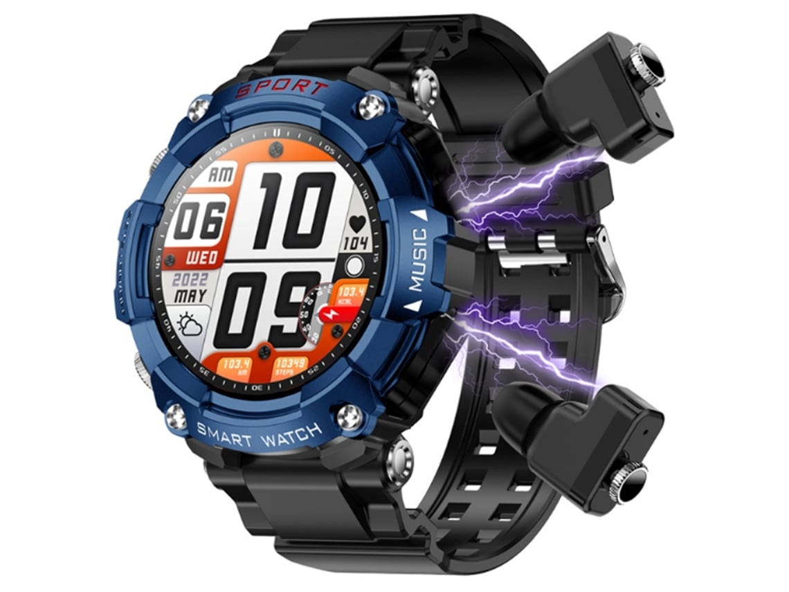 Reloj inteligente con auriculares, pantalla HD de 1,52", para hombre, contestar/realizar llamadas, compatible con Android e iOS, rastreador de canales.