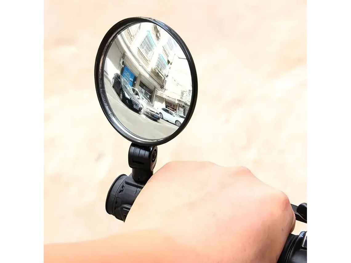 Espelho Retrovisor De Bicicleta Ajustável Com Rotação De 360 ​​graus E 8 Cm Suporte Universal Para Guidão Refletor Para Segurança Em Ciclismo