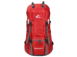Mochila impermeable de 60L, ultraligera y doble para montañismo, pesca, acampada y viajes, con funda para lluvia Truyuety