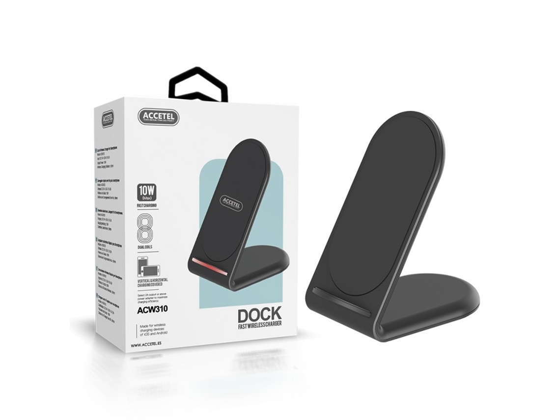Cargador ACCETEL ACW310 (USB-C - Negro)