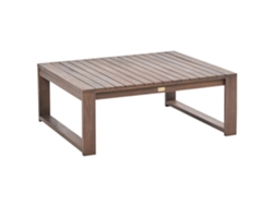 Mesa de centro BELIANI Timor de Madera de acacia con certificado FSC® Madera oscura 75x90x35