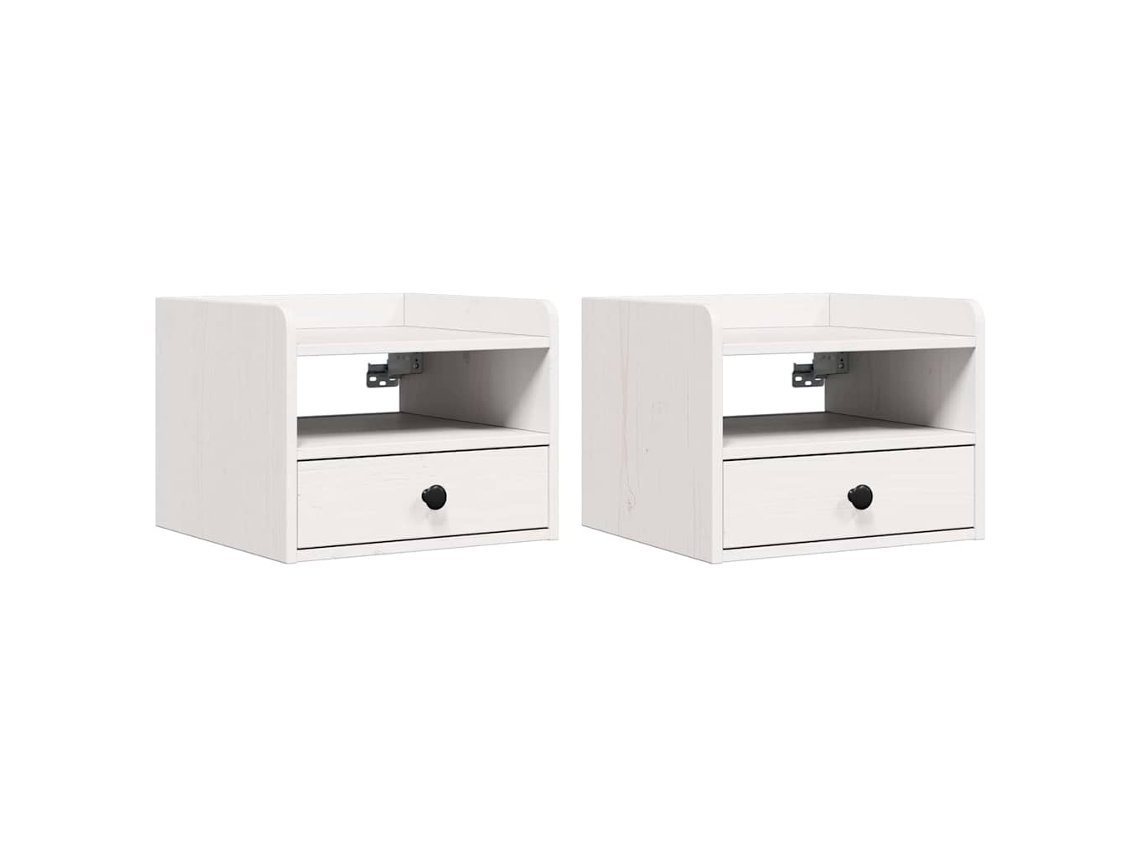 Maison Exclusive - Mesita De Noche 2 Pcs 38 X 36 X 29,5 Cm Madera Maciza De Pino