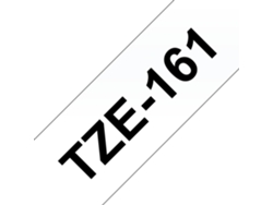 Cinta laminada Compatible Brother Tze161 Texto Negro / Fondo Claro 36Mm X 8M