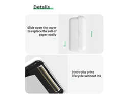 Mini Impresora Térmica Portátil De 304 Ppp, Inalámbrica Bluetooth Para Android, Ios Y Windows, Etiqueta Fotográfica, Regalo.