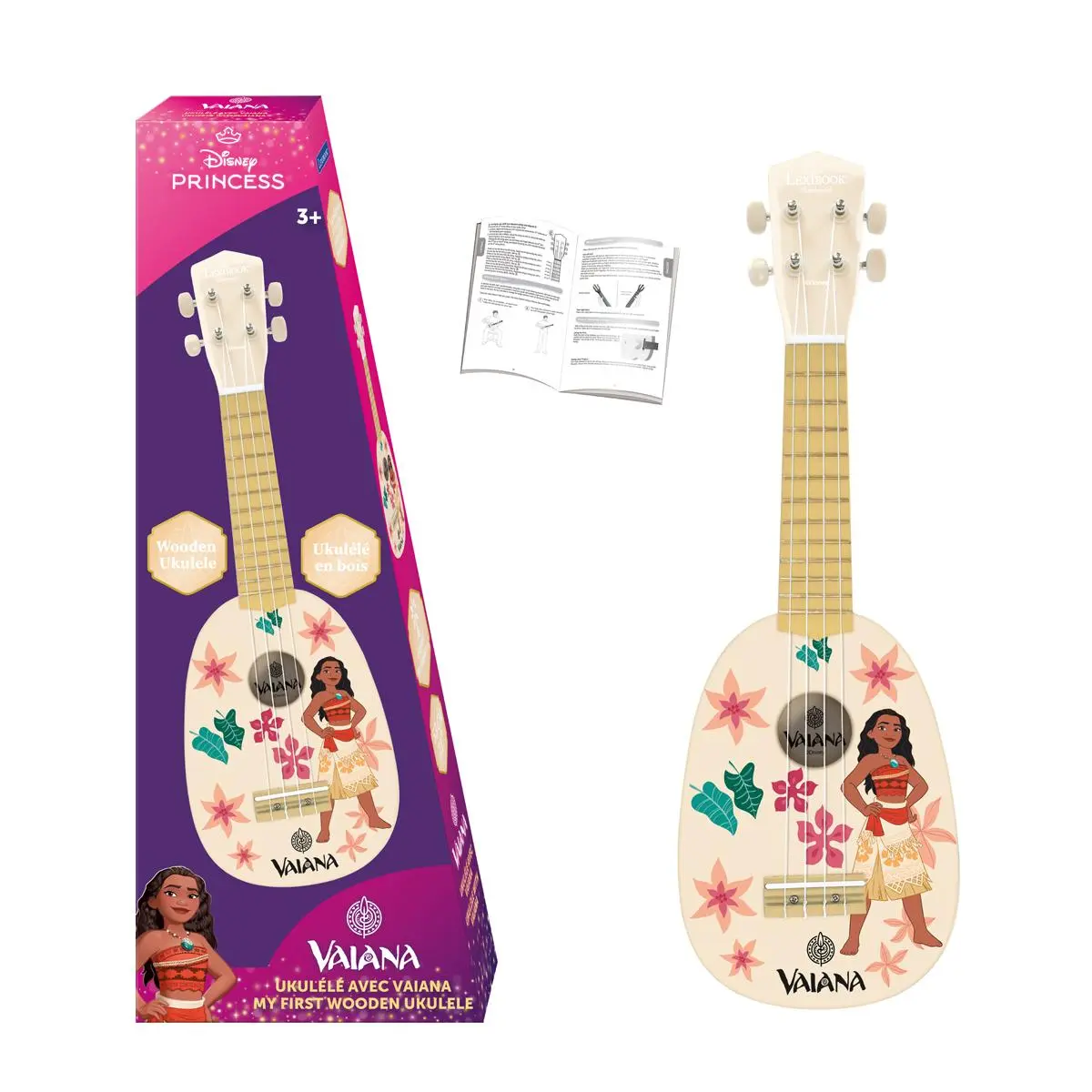 Vaiana Ukulele Aus Holz Mit Nylonsaiten – 53 Cm