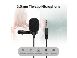 Micrófono Mini De Pinza Para Corbata Omnidireccional De 3.5mm Para Teléfono Móvil Y Portátil Con Alta Sensibilidad