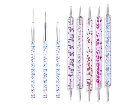 Bolígrafos Para Puntear Con Pinceles Para Pintar Uñas, Herramientas De Diseño De Uñas -Style2 ZMDECQNA 8 Un