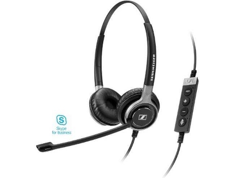 Auriculares con Cable SENNHEISER SC 660 (On Ear - Micrófono - Negro)