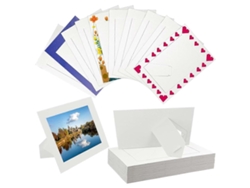 Omni-30 Marcos De Papel Para Fotos 4x6 Pulgadas, Marcos De Cartón Blanco Con Caballete Para Exposición Blanco