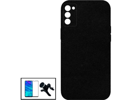 Kit Carcasa + Protector de Pantalla + Soporte Oppo A53S 5G PHONECARE Silicona Liquida