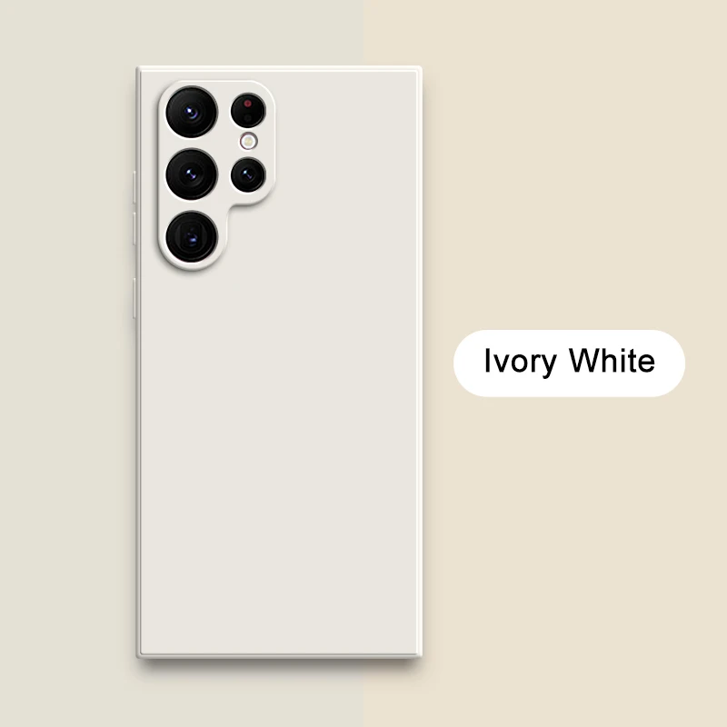 (samsung S20, Blanco Roto) Funda Protectora De Silicona Líquida Para Teléfonos Samsung, Cubierta Trasera De Tela Suave.