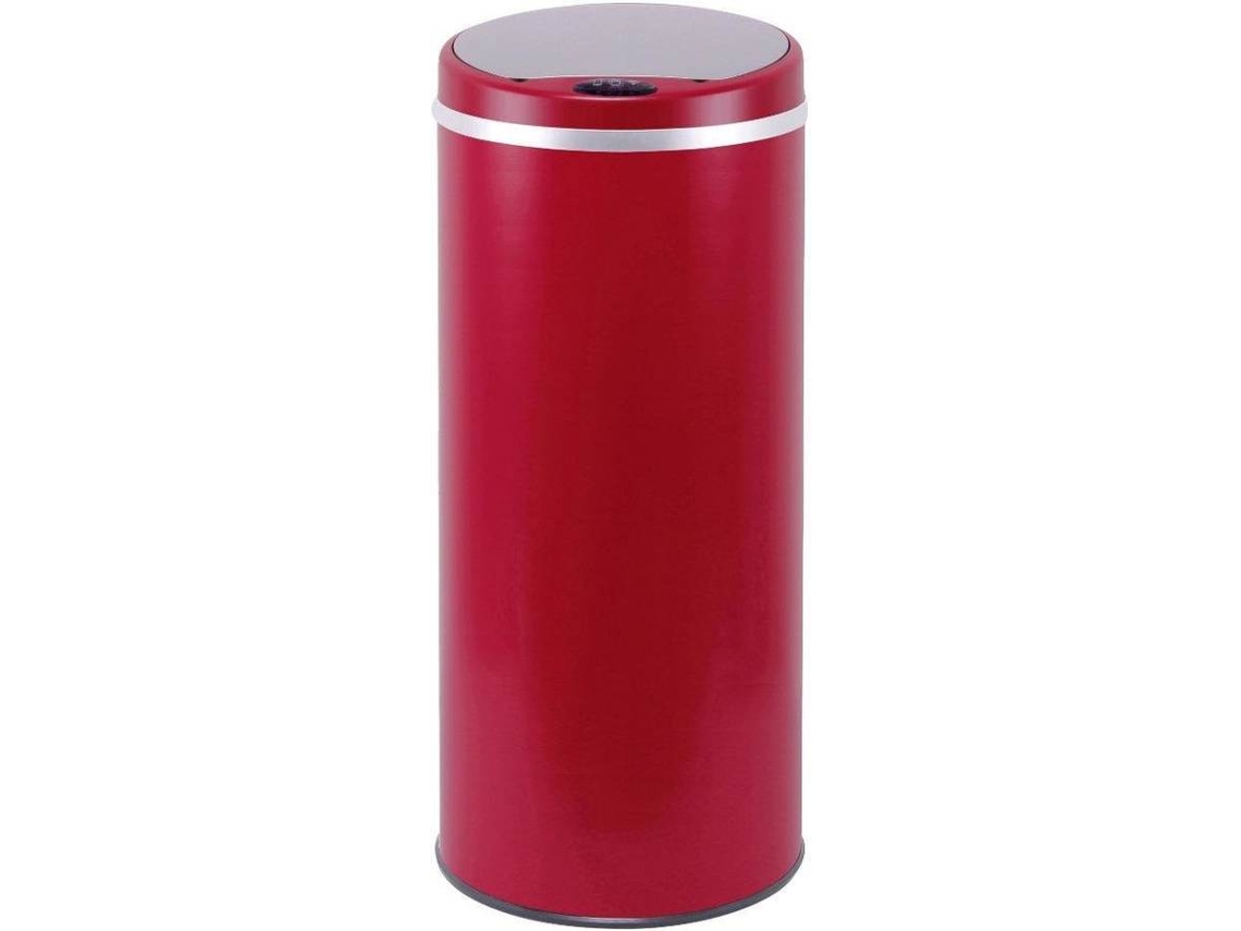 Cubo de Basura KITCHEN MOVE (Rojo Mate - Acero Inoxidable - 42 L)