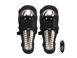 Rodilleras De Acero Inoxidable Para Adultos, Protección Para Ciclismo, Motociclismo Y Skateboarding, Color Negro.