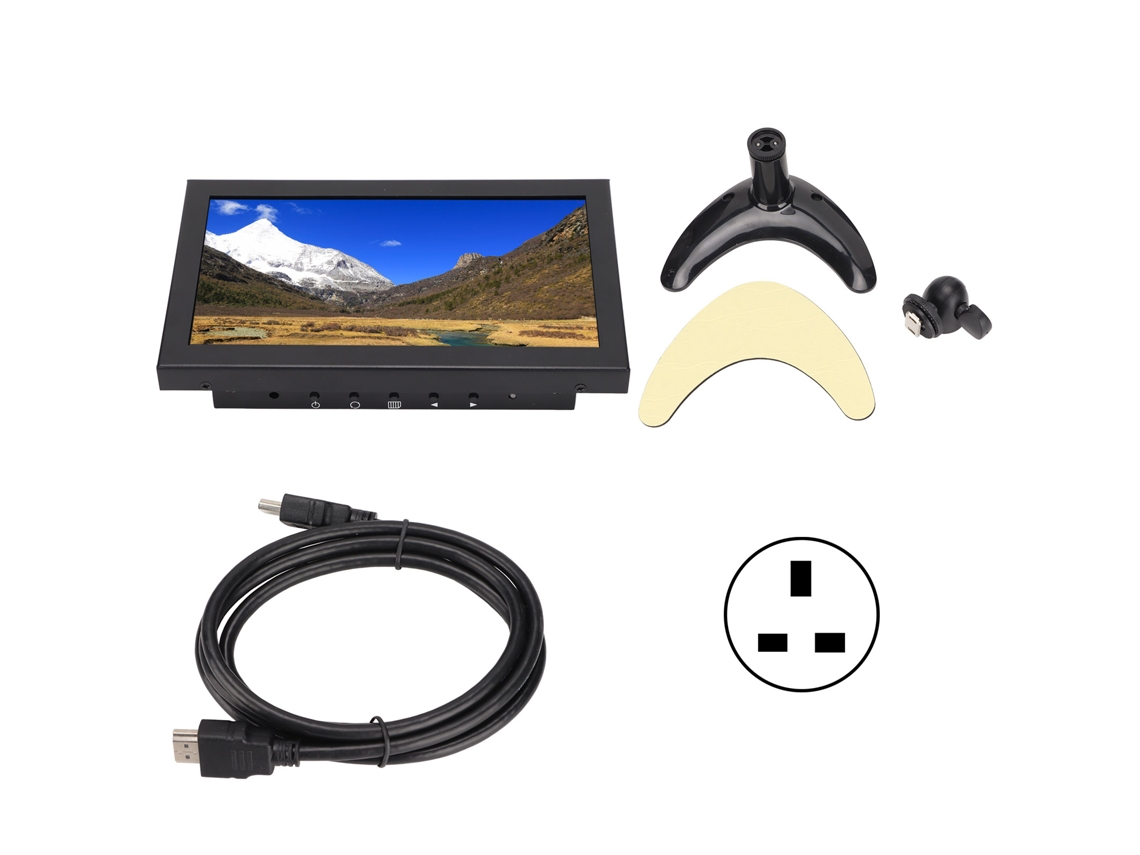 Monitor Hd Ips De 8 Pulgadas 1280x720 A Prueba De Impactos Y Antiinterferencias Con Interfaces Hdmi/vga
