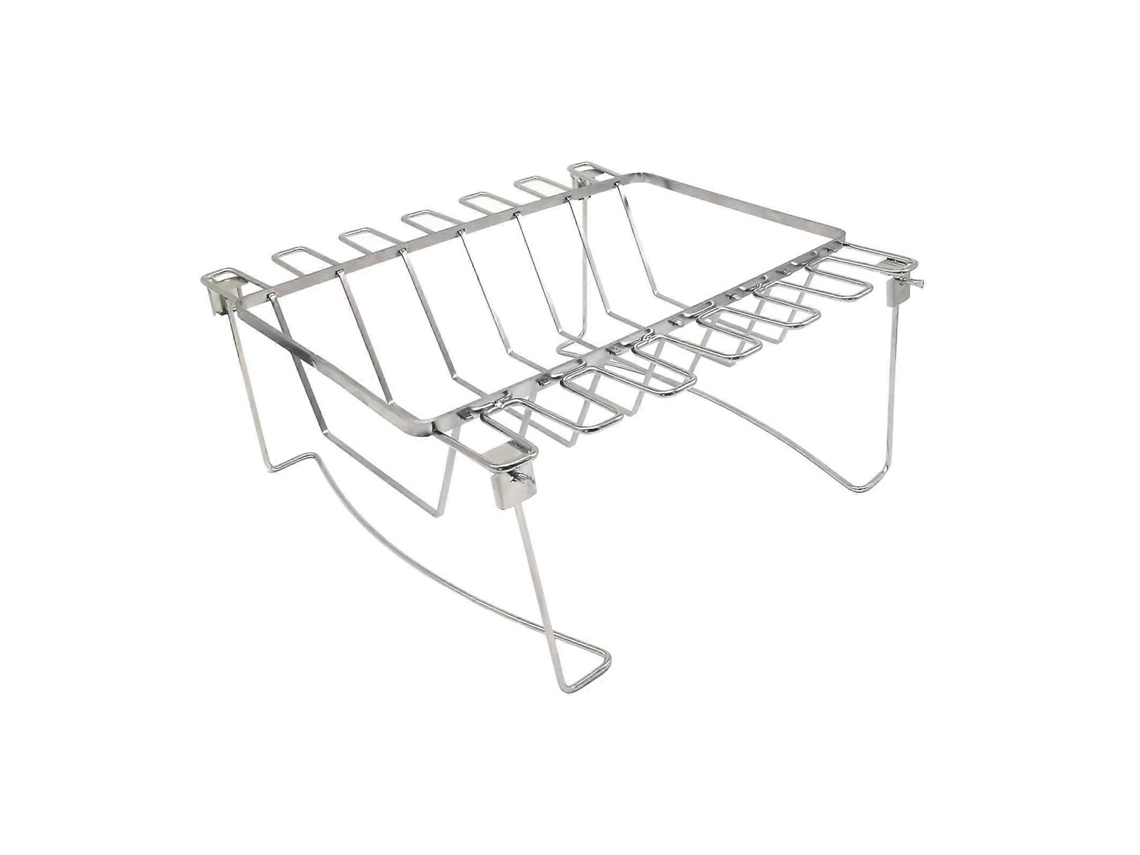 Accesorios para ahumador de carne Rosewell BBQ con 2 asas y rejilla para muslos de pollo para asar carne en la barbacoa