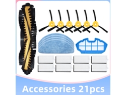 Reemplazo de paño de mopa con filtro Hepa de Cepillo principal y lateral para Ecovacs Deebot N79 N79S N79C Aspiradora Robótica Kits de accesorios