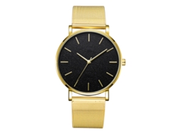 Reloj De Pulsera Analógico De Cuarzo Con Dial Redondo Moda Simple Joyería Accesorio