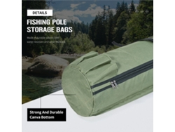 Bolsa Para Vara De Pesca Plegable De Tela Oxford Durable Estuche Portátil Para Equipo De Pesca