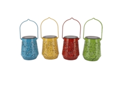 2026-4 Pack Lámparas De Sombra Led Exterior Colgantes Decorativas Para Jardín Patio Y Cesped Solar