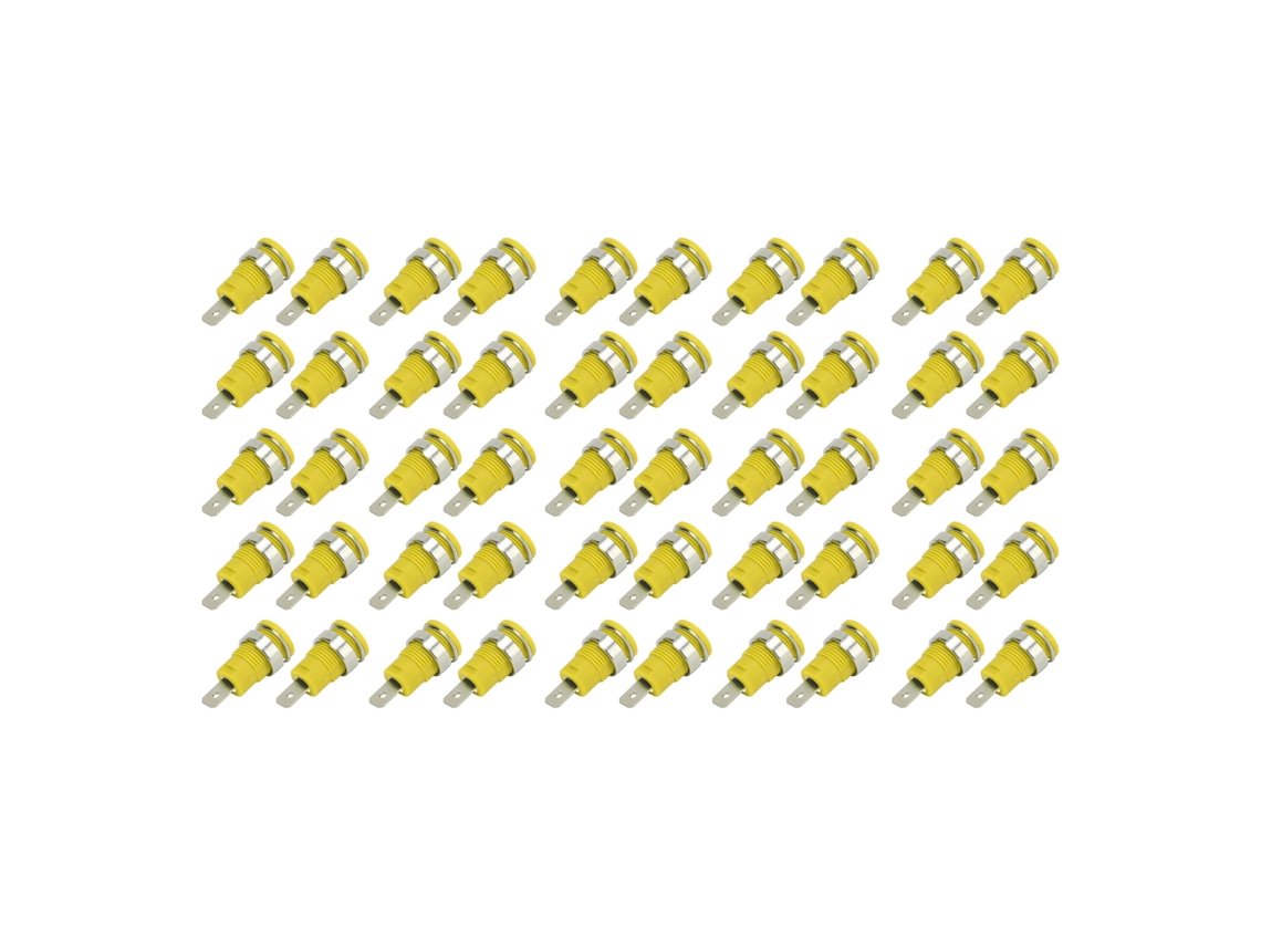 50pcs Enchufe De Plátano 4mm De Cobre Alta Corriente Buena Transmisión Accesorios De Prueba Eléctrica