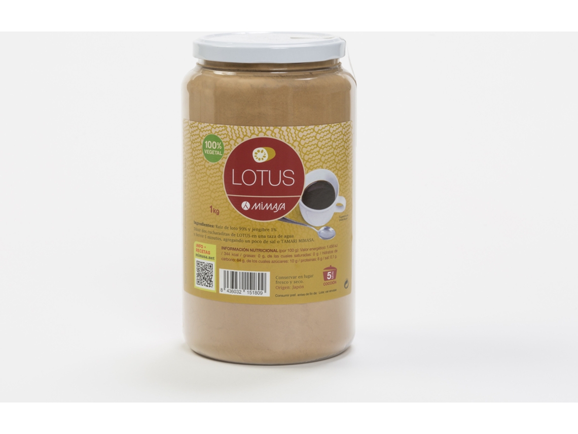 Suplemento Alimentar MIMASA Lotus Raiz De Loto En (1 Kg - Polvo)