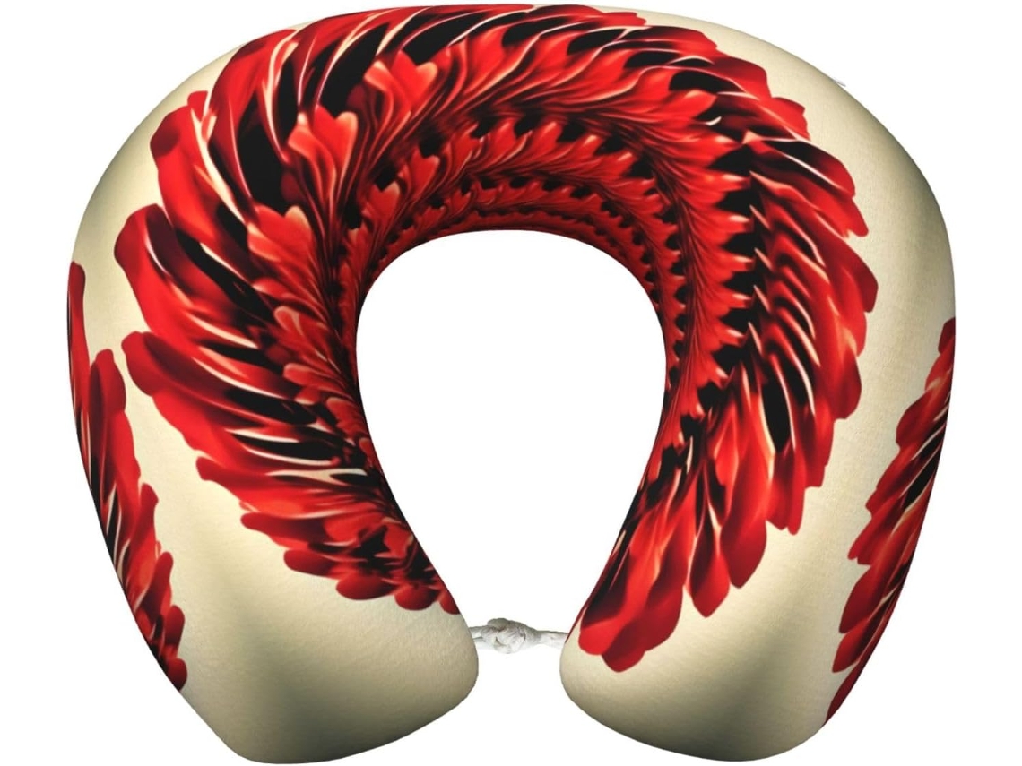 Almohada Viaje Flower Vortex Espuma Viscoelástica Poliéster, Soporte Relajación, Fácil Viajes