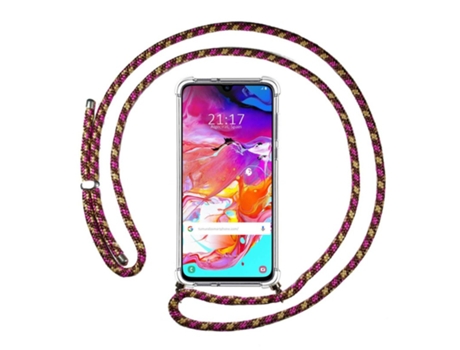 Carcasa Samsung Galaxy A70 TUMUNDOSMARTPHONE Colgante Rosa