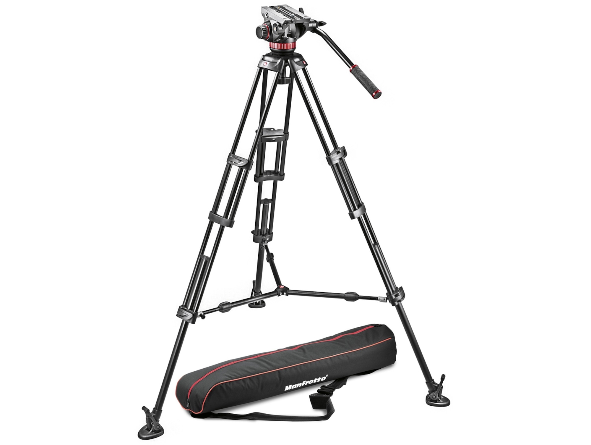 Trípode MANFROTTO  Fluid Video System (Video - Altura Máxima: 164 cm - Aluminio)