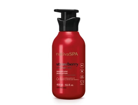 Loção Corporal O BOTICÁRIO Hidratante Nativa Spa Morango Ruby 400 ml