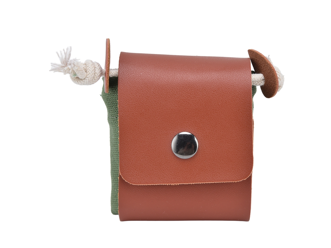 Bolsa De Lona Para Cosechar Fruta Con Soporte Lumbar, Estilo Pu, Plegable, Verde Militar.