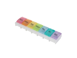 Pastillero Semanal Con Sistema De Apertura Rápida, Apto Para Personas Con Artritis, Libre De Bpa Y Fácil De Transportar, Con Capacidad Para 7 Días.