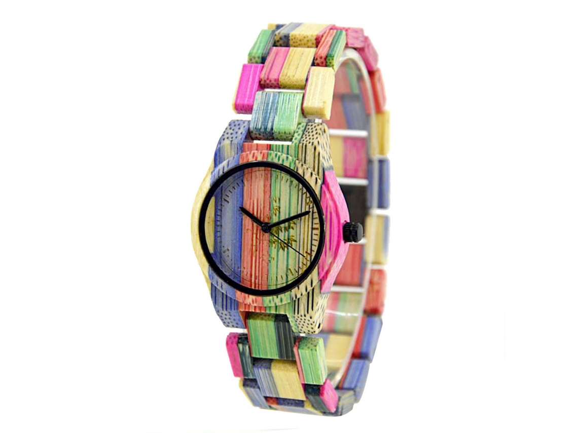 Reloj De Bambú Elegante Y Moderno Para Parejas Reloj De Muñeca De Cuarzo