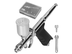 Kit De Aerógrafo T217ba Con Depósito De 15 Cc Y Boquillas De 0,3/0,5 Mm Para Pintura, Maquetas, Coches Y Decoración (hazlo Tú Mismo).