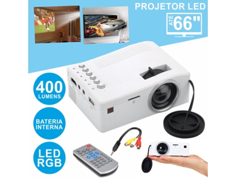 Proyector DIV Led Rgb USB/SD/HDMI con Mando