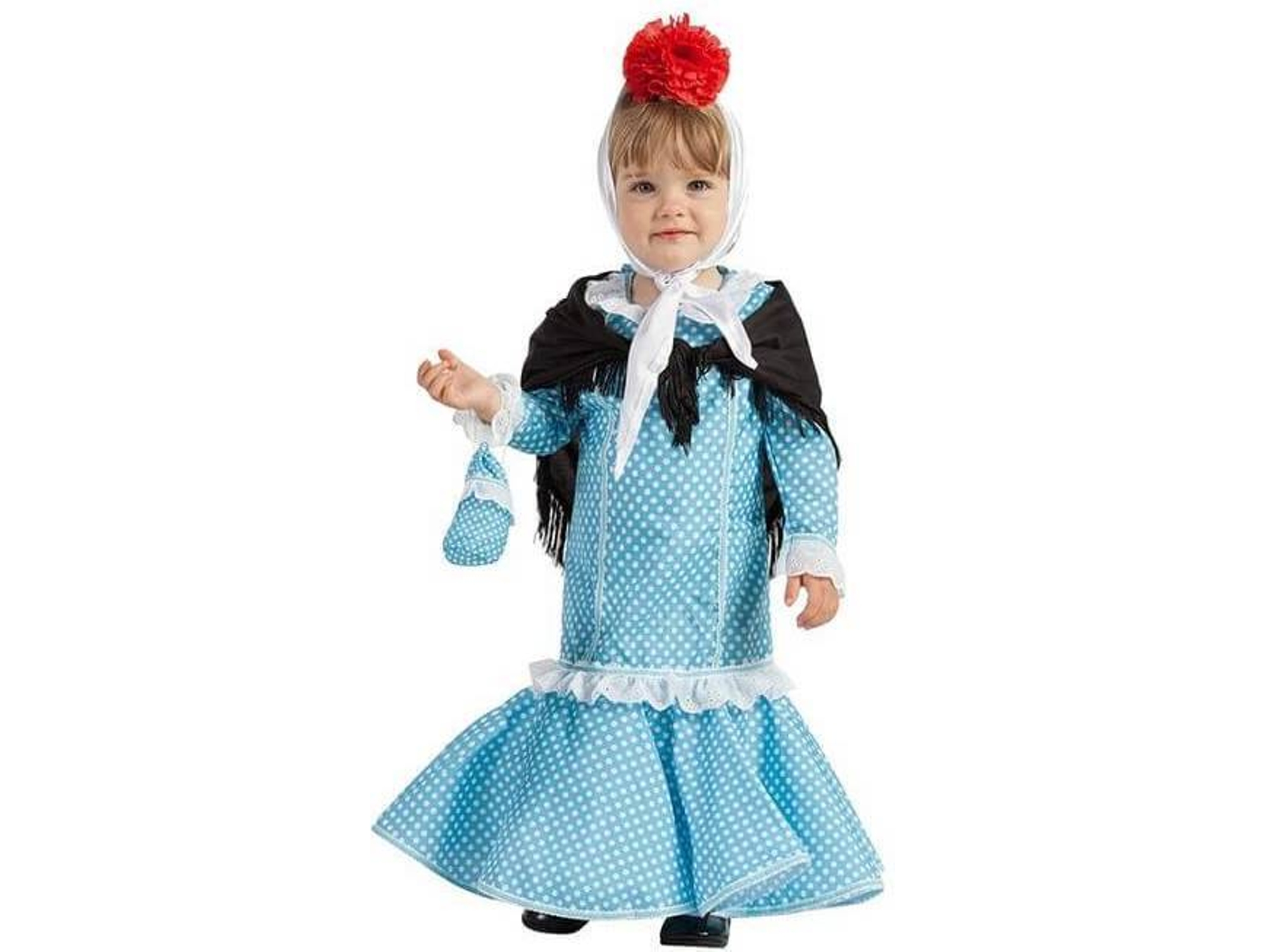 Disfraz de Bebé DISFRAZZES Chulapa Azul (Talla: 6 a 12 meses)