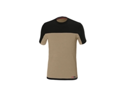 Camiseta Stretch Bicolor Beige-Negro