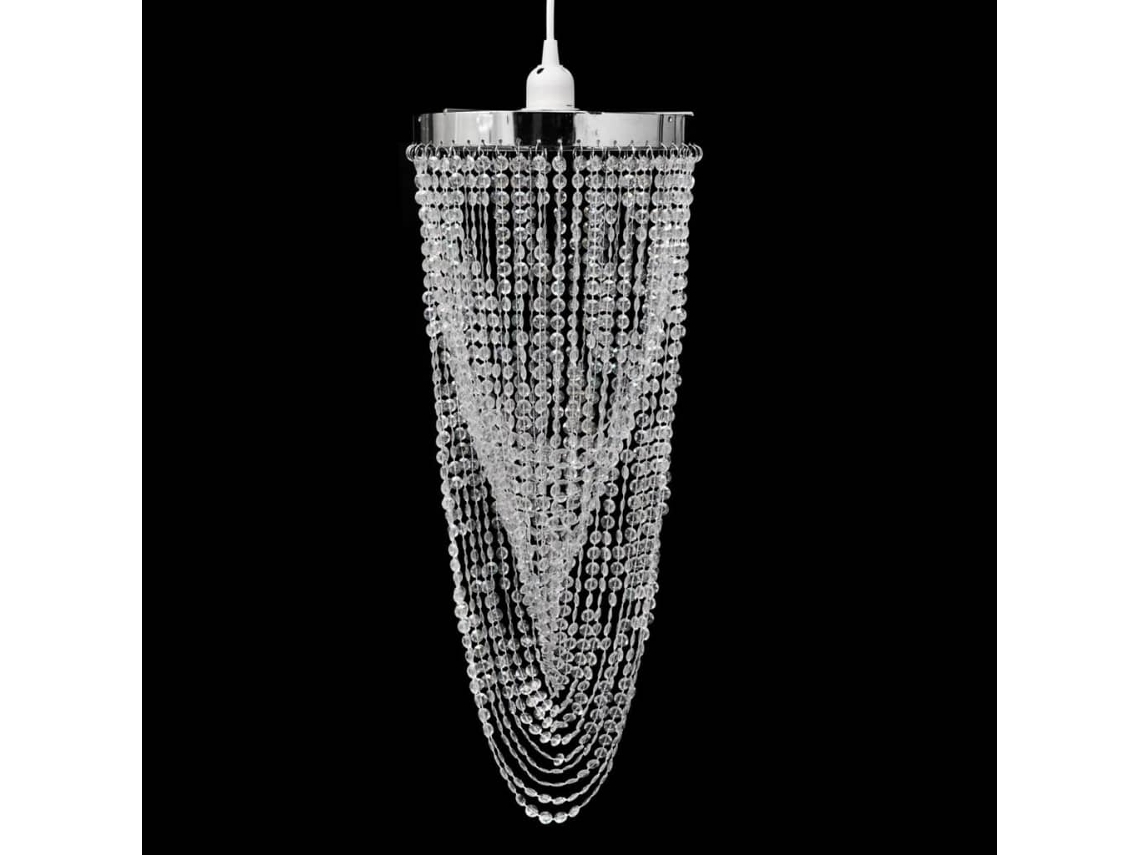Candelabro Luminaria de Techo de Cristal 22 x 58 cm