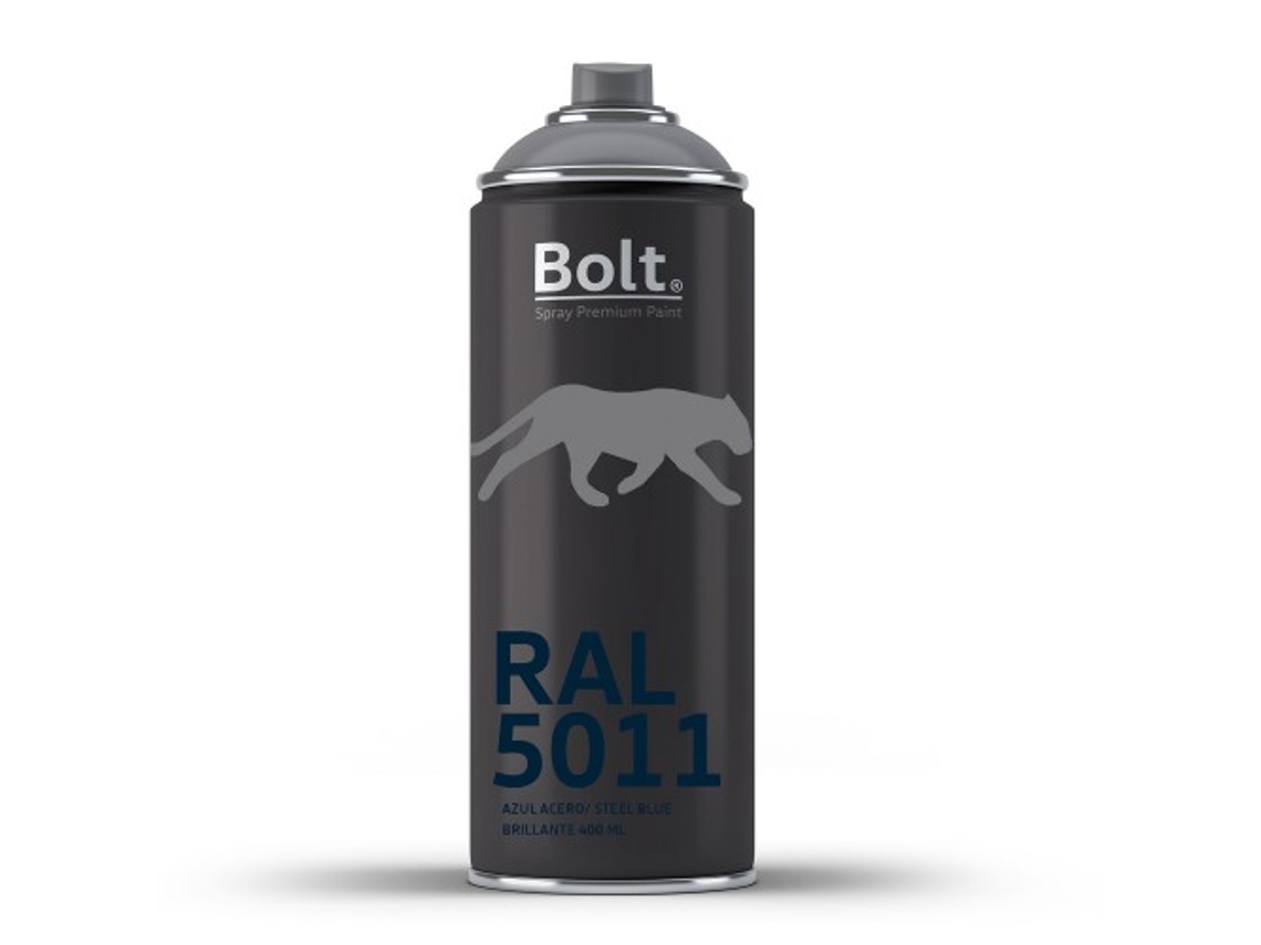 Spray Bolt Premium Acrilico Brillante Ral 400 Ml (Ral 5011 Azul Acero)