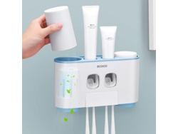 Suporte de Escova de Dentes para Parede Banheiro Dispenser Automático de Creme Dental Acessorios Organizadores Banheiro