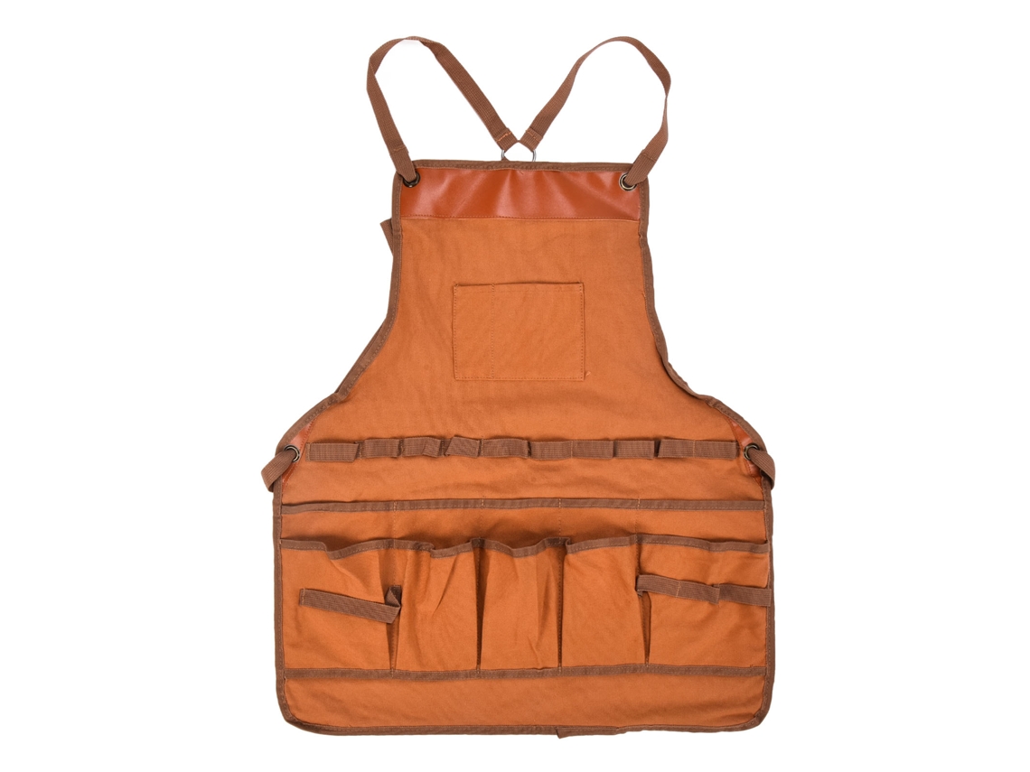Delantal De Lona Multifuncional Para Exteriores, Ideal Carpintería, Jardinería, Camping Y Barbacoas.