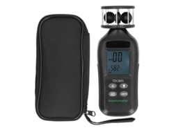 Anemómetro Digital Portátil Con 3 Cazoletas De Turbina Para Medir La Velocidad Del Viento, La Temperatura Y El Volumen Del Aire.