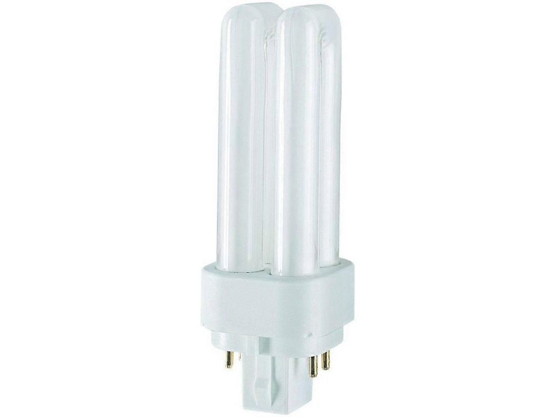 Lámpara Fluorescente Compacta Dulux De De 13 W, 4 Pines G24q-1, Luz Blanca Muy Cálida De 2700 K, Iluminación De Bajo Consumo De 13 Vatios.