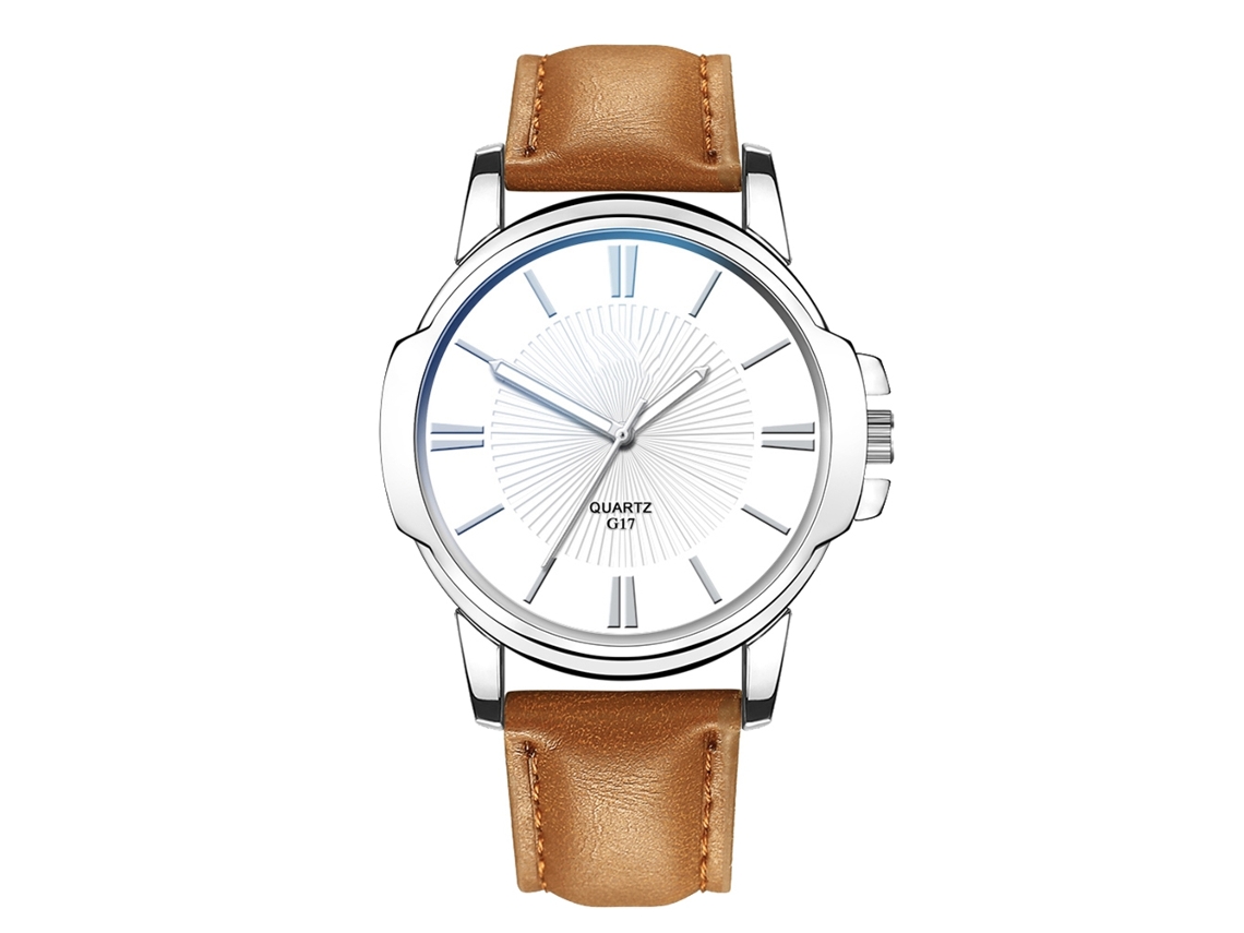 Reloj De Pulsera Analógico De Cuarzo Para Hombre Con Esfera Redonda, Estilo 2